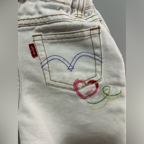 Levi’s Jeans for Girls White Toddlers Shorts - Picture 2 of 6